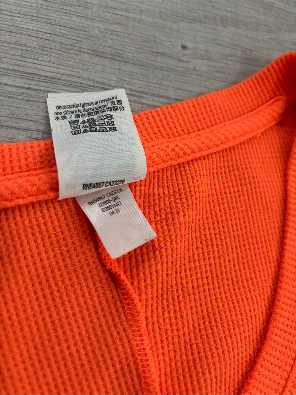 Victoria's Secret PINK Halloween Orange Pumpkin Thermal One-Piece Footie size S - Picture 6 of 10